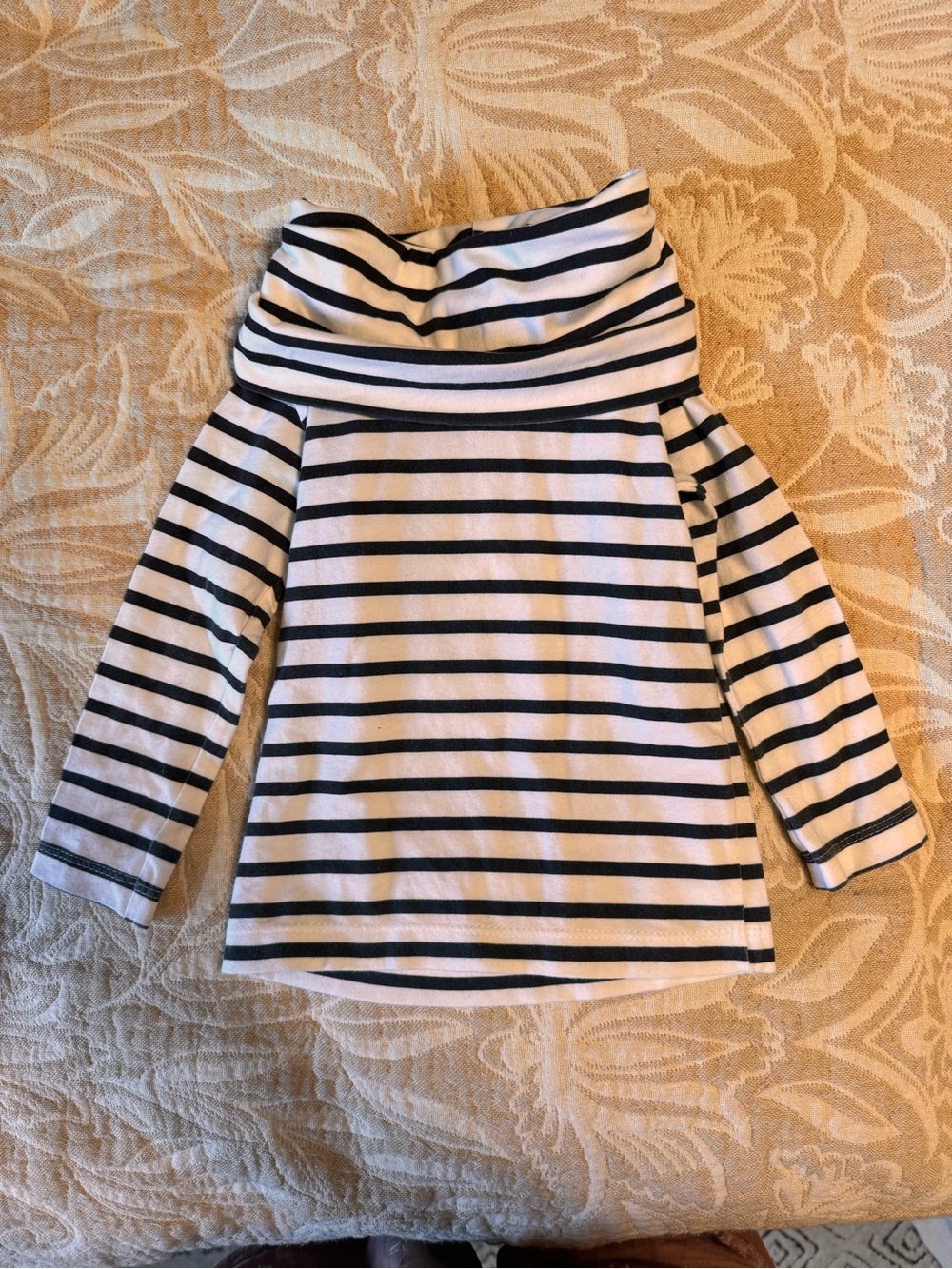Little Rooster Handmade Cowl Neck Top 2T | Boutique Stripe Shirt